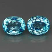 10x12mm! 12.52ct matched set of sky ble Topaz