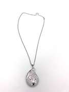 Fun Sterling Silver Teardrop Pendant Necklace
