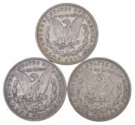 Lot Of 3 1903-S Morgan Silver Dollars