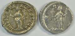 Near Mint Septimius Severus & Julia Domna Roman Silver Ancients