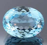 Brilliant Swiss Blue 13.24ct oval cut Topaz