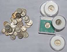 44 Various Date  Mercury Dimes
