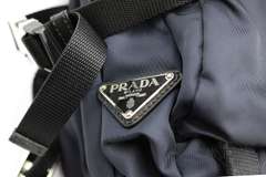 Prada Black Nylon and Leather Backpack