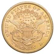 1870-S $20.00 Liberty Head Gold Double Eagle