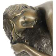 Naked Lady Resting Bronze Sculpture