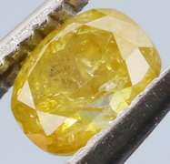 Rare .26ct oval cut yellow Diamond