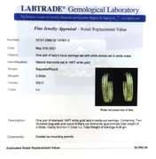 Dazzling White Gold 2cts Diamond Hoop Earrings