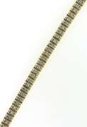 Trendy 14kt YG "Rolex-Style" Link Diamond Bracelet