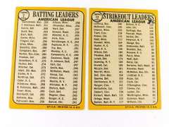 2 1967 Topps Leader Baseball Cards