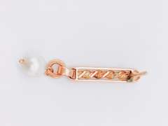 14kt Solid Yellow Gold & Pearl Earrings
