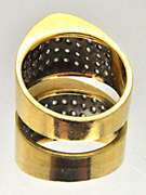 Dome Style Diamond Ring in 18kt Gold
