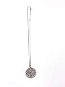 Great Sterling Silver Circular Pendant Necklace