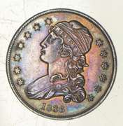 1836 Capped Bust Quarter - TONED