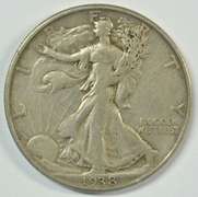 Nice XF 1938-D Walking Liberty Half Dollar. Key date