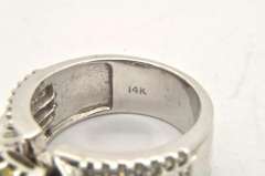 LADIES WHITE AND YELLOW DIAMOND RING
