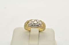 LADIES 14 KT WOVEN DESIGN DIAMOND BAND