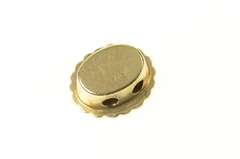 10K Yellow Gold Oval Rope Trim Sapphire Slide Bracelet Charm/Pendant