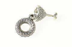 Sterling Silver Pandora Pave Cocktail Glass Martini Charm/Pendant