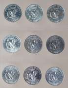 Ike Dollar Complete Set 1971-8 Unc & Proofs With Varieties