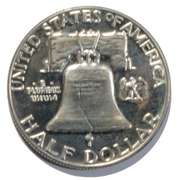 Choice Proof 1954 Franklin Half Dollar