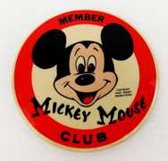Vintage Mickey Mouse Club 3.5 Inch Pin