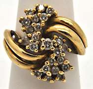 LADIES 14K YELLOW GOLD RING