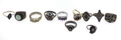 Vintage Sterling Silver Assorted Ring Lot