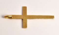 Tastefu; 18k yellow Gold Cross Pendant