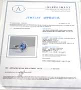 Stunning Tanzanite & Diamond Ring in 18KT