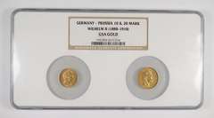 1907 & 1905 Germany-Prussia 10 & 20 Mark GSA Gold Slabbed NGC