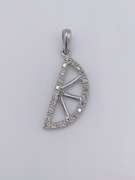 14kt White Gold & Diamond Pendant