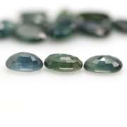 Heated only! 7.50ct 13pc green blue Sapphire set