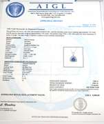 Eye-Catching Tanzanite & Diamond Necklace in 14KT White Gold