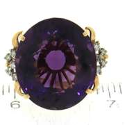 Majestic 18kt Amethyst and Diamond Ring