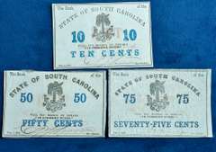State of South Carolina 1863 Fractional Notes