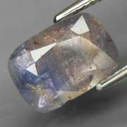 Unique 4.60ct gray blue UNHEATED Tanzanian Sapphire