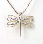 Dragonfly Necklace in Sterling Silver