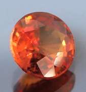 Fiery 3.54ct top color Hessonite Garnet solitaire