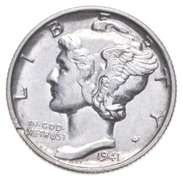 1941 Mercury Dime