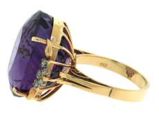 Majestic 18kt Amethyst and Diamond Ring