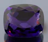 Deep purple 29.64ct cushion cut created Amethyst