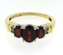 Favorite Garnet and Diamond Ring in Yellow Gold