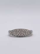 14kt Solid White Gold Diamond Ring