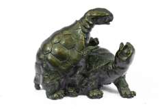 Turtle Reptile Garden Bronze Sculpture