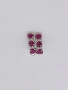 14kt Gold Ruby & Diamond Earrings