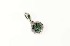 Sterling Silver Pandora Dazzling Clover Dangle Shamrock Charm/Pendant
