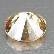 Real .30ct Australian Argyle cognac Diamond solitaire