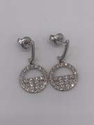14kt White Gold Diamond Earrings