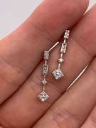 14kt White Gold Diamond Earrings