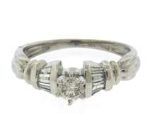 Favorite Platinum appx .50cts  Diamond Ring